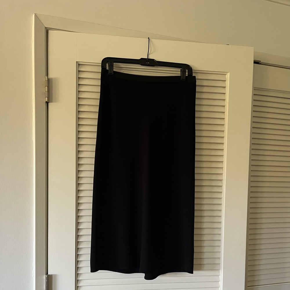 Vince Classic Black A-Line Skirt